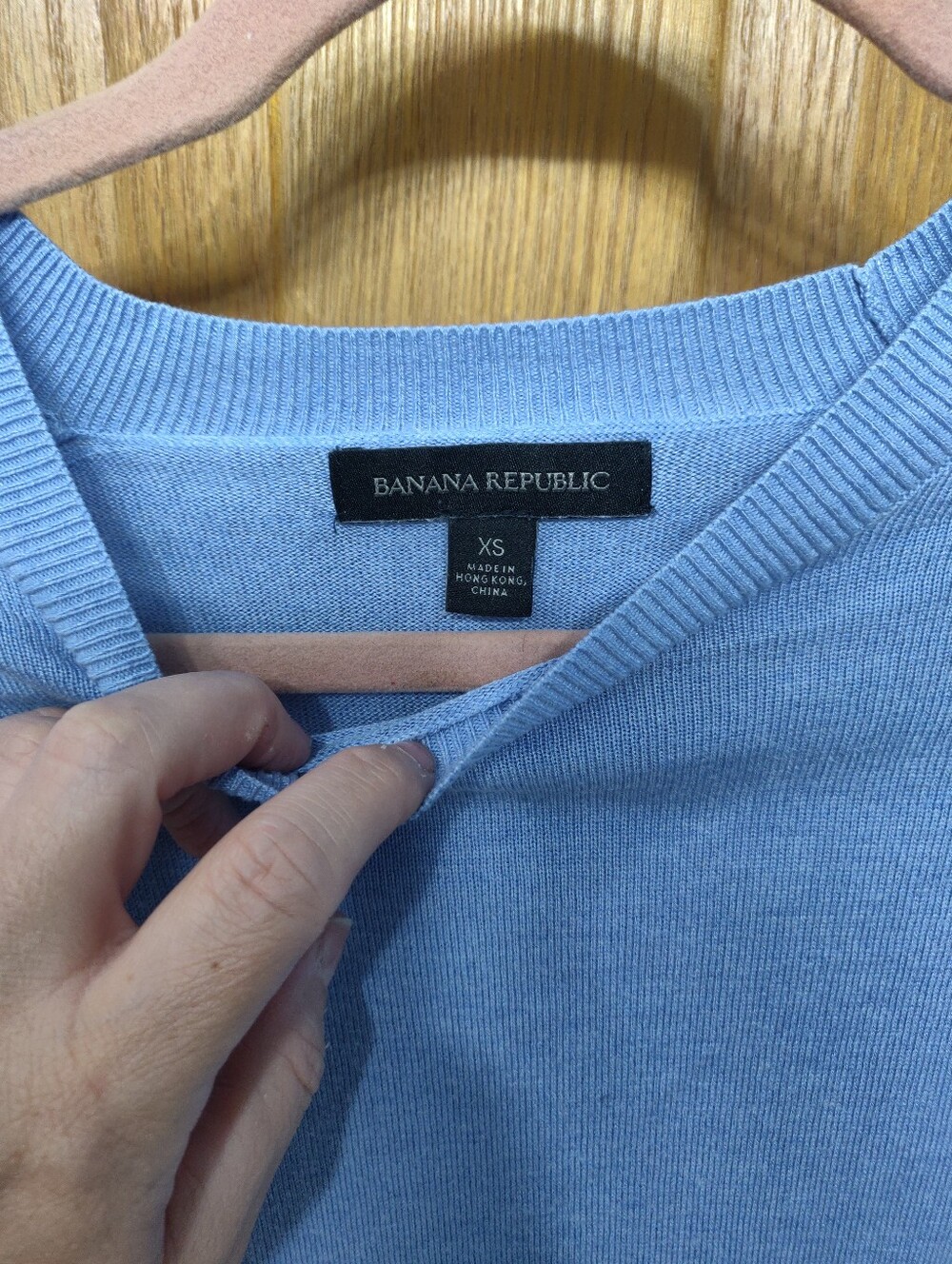 Banana Republic Light Blue Knit Sweater XS